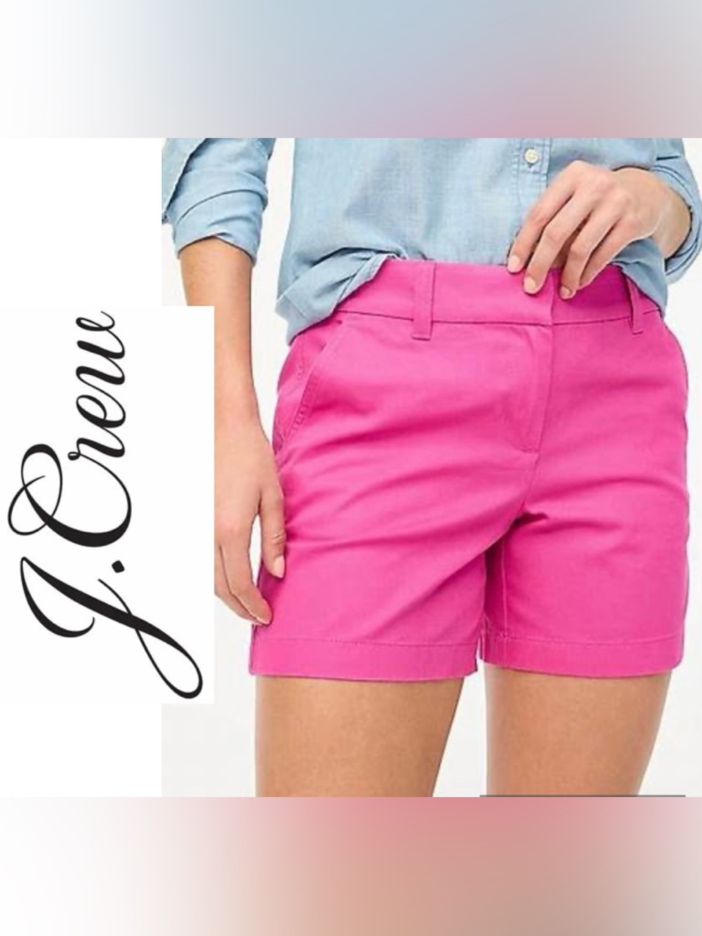 J Crew Women’s Sz 0 Azalea Pink 5” Classic Chino Short